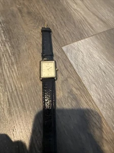 Bulova Quartz Black Band Rectangle Dial - Picture 1 of 8