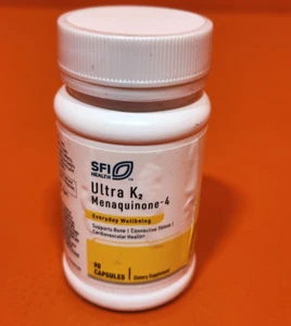 SFI Health Ultra K2 Menaquinone 4 Dietary Supplement 90 Capsules Date 02-2026 - Picture 1 of 5