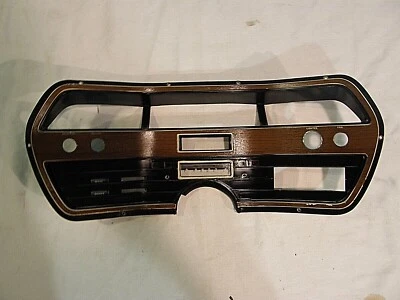 1969 FORD LTD XL CONVERTIBLE INSTRUMENT BEZEL-OEM-ORIGINAL- WOODGRAIN-RARE - Image 1 of 4