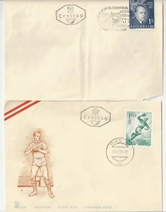 AUSTRIA FIRST DAY COVERS 1957-1959 (2) FINE/EXTRA-FINE - Picture 1 of 2