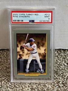 2005 Topps Turkey Red #312 - RYNE SANDBERG - PSA 9 Mint - Chicago CUBS - Picture 1 of 2