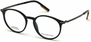 Authentische Ermenegildo Zegna EZ5171 001 schwarze runde Brille - 53 mm (22-9) - Bild 1 von 7