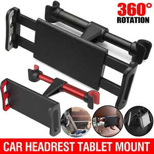Universal Car Seat Back Headrest Mount Holder For Phone 360 Rotating Mount AUS - Picture 1 of 15