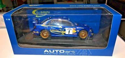 AutoArt Subaru Impreza WRX STI 1/18 Diecast Lovell Turvey SCCA ProRally NIB - Image 1 of 4