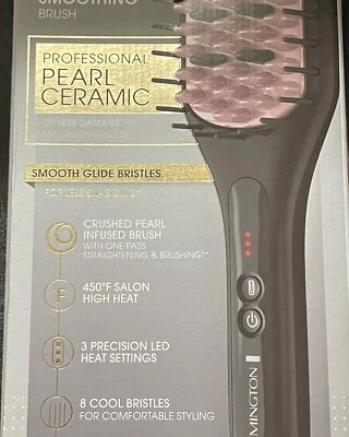 Cepillo alisador térmico de cerámica Remington Pro Pearl, púrpura Foto 1 de 2