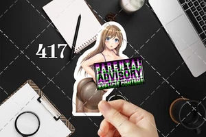 Pegatina de vinilo de anime, (417) Sexy Chiisaikeredo, calcomanía waifu ecchi impermeable - Imagen 1 de 6