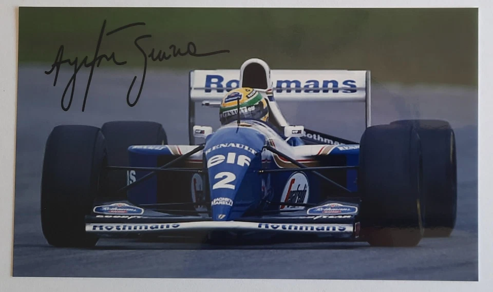 Ayrton Senna * Autogrammfoto 10 x 18 cm * Repro Unterschrift * Williams * - Bild 1 von 1