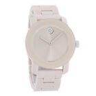 Movado Bold Ladies Ceramic Blush Dial Swiss Quartz Watch 3600536