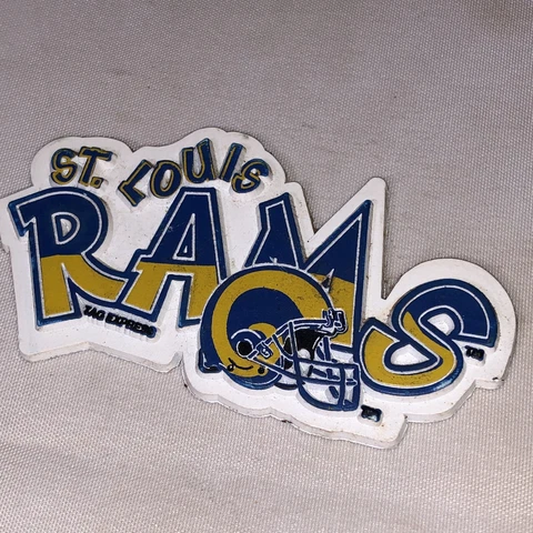 NFL vintage St. Louis Rams standing board football fridge rubber magnet Cover