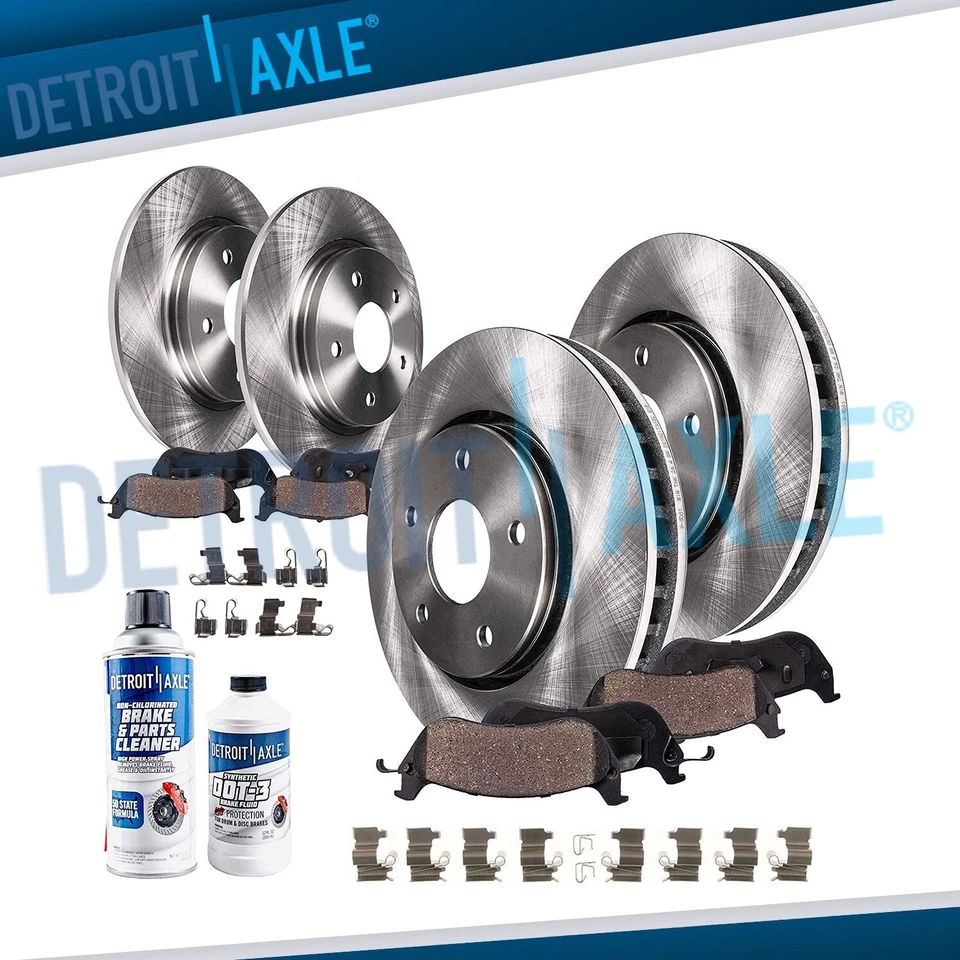 Rotores de freno delanteros y traseros + pastillas de cerámica para Lexus RX300 2002 2003 4x4 base 3,0 L Foto 1 de 4