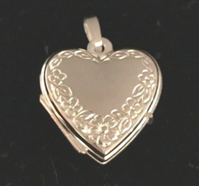 NEW Sterling Silver Heart Locket Suitable For Two photos Family Love Portrait  - Image 1 of 4