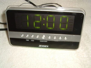 Jensen JCR-275 FM Digital Dual Alarm Clock Radio Snooze Sleep Temperature Tested - Picture 1 of 9