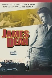 Póster de la película James Dean ~ Dream Montage ~ 24x36 ~ Gigante como si vivieras para siempre - Imagen 1 de 1