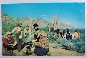 Vintage "Cowboy Breakfast " Postcard - Imagen 1 de 2