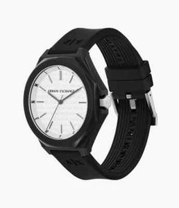 Armani Exchange AX4600 Armbanduhr Schwarz Weiß Silicone 40mm NEU - UVP EUR 129.- - Bild 1 von 6