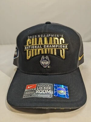 Nike Oficial Vestuario 2023 NCAA Campeones Nacionales UCONN Huskies Sombrero NUEVO Foto 1 de 4