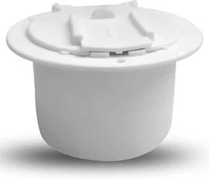 NU-SET | Escotilla de cable eléctrico RV | | 1 paquete, blanco - Imagen 1 de 7