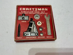 Vintage CRAFTSMAN No. 9-3530 CIRCULAR SAW SET in Original Box made in USA - Picture 1 of 3