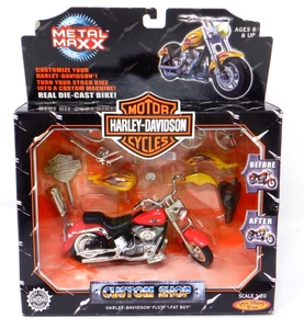 Harley Davidson 1:20 Metal Maxx Die-Cast [FLSTF Fat Boy] Motorcycle - Picture 1 of 2