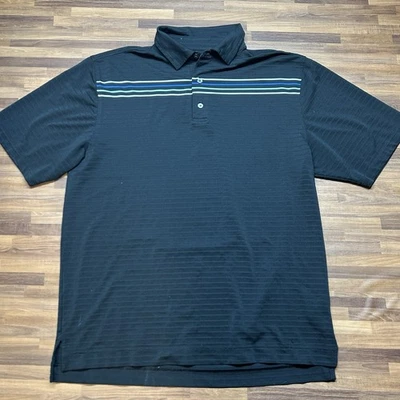 Footjoy Golf Polo Shirt Mens XL Black Performance  Polyester - Image 1 of 4