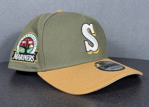 Seattle Mariners 30th Anniversary New Era 9Forty Olive SnapBack Baseball Cap NWT - Picture 1 of 10