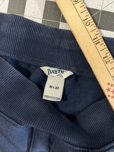 Duluth Trading Mens Relaxed Fit Sweatpants Size Mx32 Slate Blue Zip-Fly Tapered - Picture 1 of 7