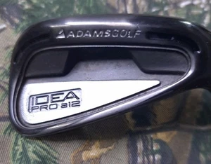 Nice Adams Golf Idea Forgiato A12 Pro # 6 Ferro Kbs Tour Acciaio S Flex RH Nero - Foto 1 di 13