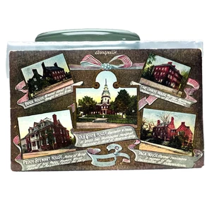EVUC Annapolis Historic Houses Postcard, Multiple Views, Unposted, WB & A RR - Picture 1 of 12