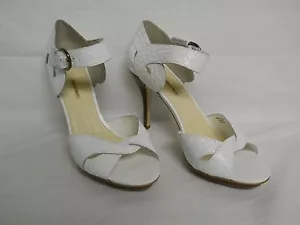 Max Studio New Womens Xochitl White Leather Heels 9.5 M Shoes NWOB - Picture 1 of 7