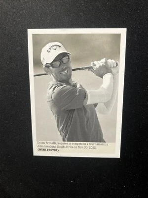 2024 UD Portfolio Golf Wire Photo 123 Dylan Frittelli - Image 1 of 2