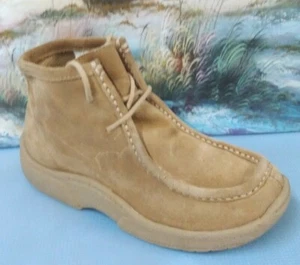 Predictions Womens 8.5 Suede Ankle Boots Brown Boot 18318 - Picture 1 of 10