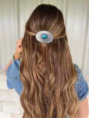 FAUX ~ TURQUOISE ~ HAIR ~ BARRETTE - Image 1 of 3