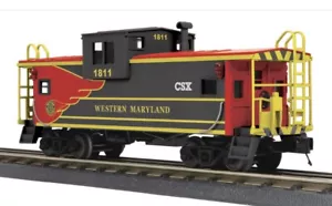 CABOOSE A VISIONE ESTESA MTH RAILKING WESTERN MARYLAND! SCALA O CSX - Foto 1 di 2