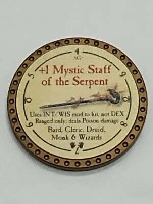 True Dungeon +1 Mystic Staff Of The Serpent 2024 Token - Image 1 of 4