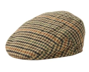 Gorra plana de golf para hombre Glen a cuadros espiga lana tweed newsboy hiedra Gatsby - Imagen 1 de 10
