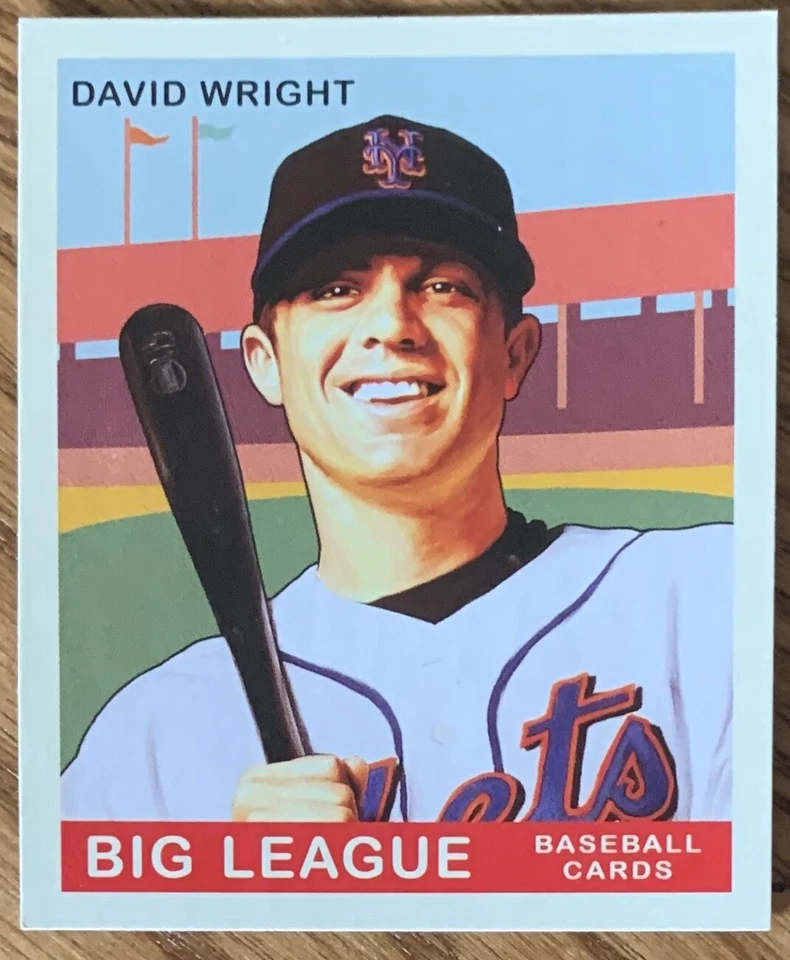 DAVID WRIGHT, 2007 UPPER DECK "GOUDEY", METS LEGEND ! - Image 1 of 1