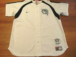 VINTAGE NIKE MLB FLORIDA MARLINS WHITE JERSEY SIZE 2XL - Picture 1 of 4