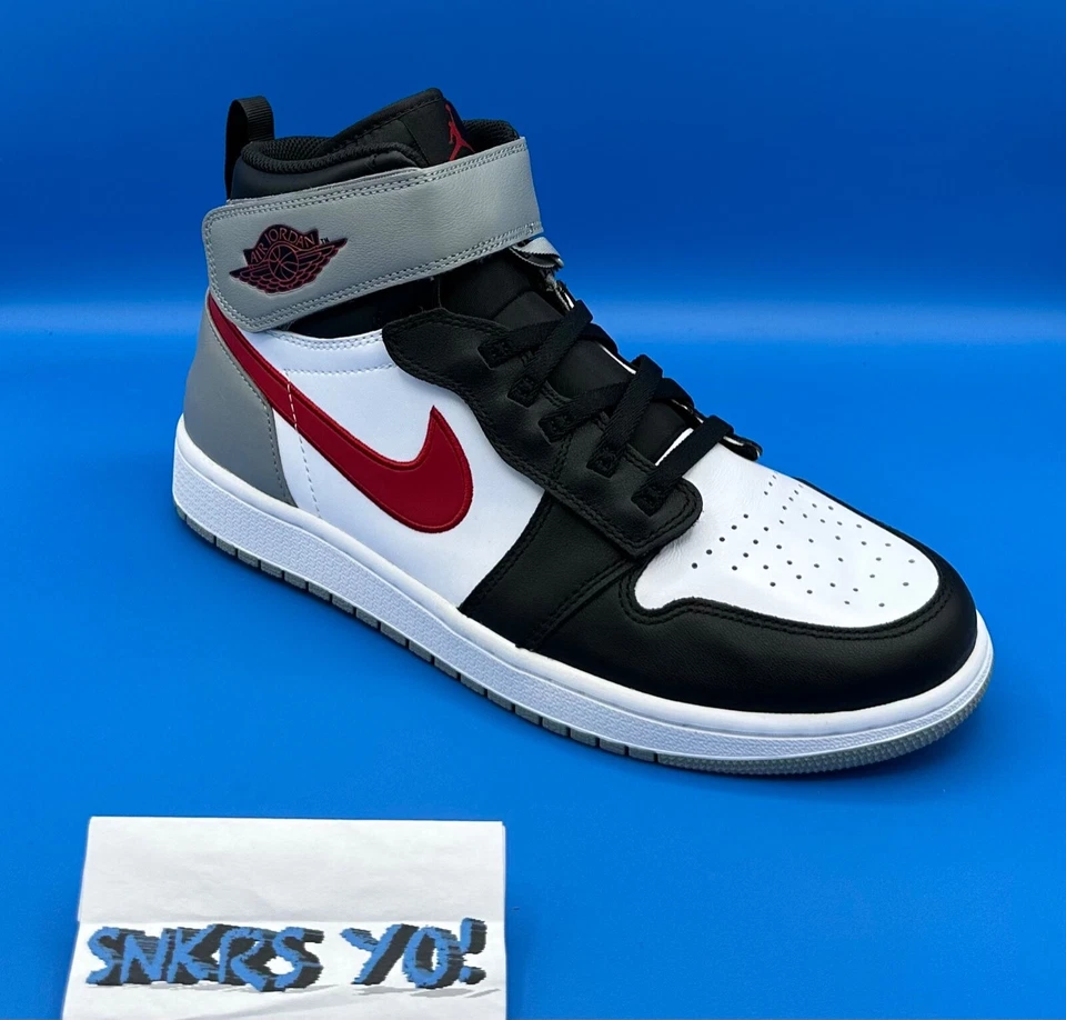 Jordan 1 High FlyEase Negro Gris Partícula Gimnasio Rojo (CQ3835-002) Hombre Talla 11 Foto 1 de 4