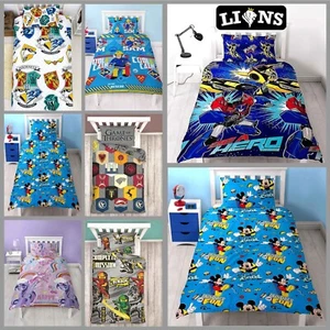 Single Kids Duvet Cover Pillowcase Children Quilt Covers Character Bedding Set - Picture 1 of 50