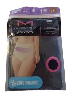 Maidenform Damen Flexees Shapewear Slip, Cool Comfort Schwarz Größe 3XL FP0051 - Bild 1 von 4