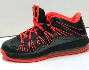 ZAPATOS DE BALONCESTO NIKE LEBRON JAMES 10 X HOMBRE TALLA 9 EE. UU. NEGRO 2013 - Imagen 1 de 5
