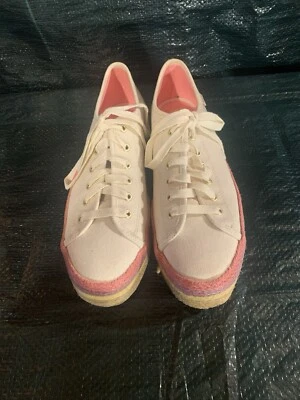 Keds X Kate Spade 9 Platform Triple Up Sneakers Natural Canvas Jute Platform - Image 1 of 4