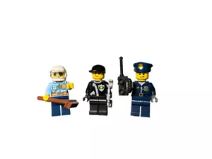 Lego City Minifiguren Polizei Polizisten Kommissar Figur | 3er Pack mit Zubehör - Bild 1 von 1