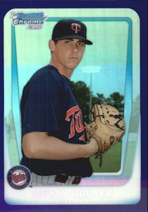2011 (TWINS) Bowman Chrome Draft Prospects Purple Refractors #BDPP78 Gruver