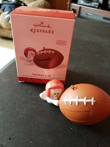 Hallmark 2014 Football Star Ornament Personalize New - Picture 1 of 5