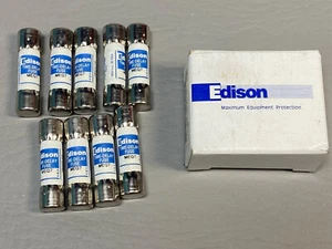 NEW BOX OF 9 EDISON FUSE MEQ7 500v TIME DELAY - Picture 1 of 1