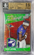 Lamar Jackson 2018 Black Friday Happy Holidays Escher Squares /25 BGS 9.5 Gem