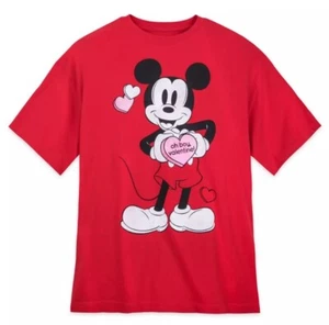 Disney Parks Mickey Mouse T-Shirt for Adults – Valentine's Day NWT (Medium) - Picture 1 of 5