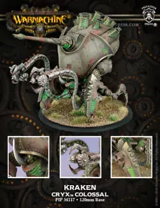 Cryx Colossal Kraken (Inc. Wreck Marker) Previous RESIN Version - Picture 1 of 1