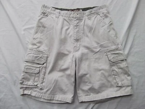 Coliseum cargo shorts 34 beige flap pockets inseam 9in RUGGED - Picture 1 of 2